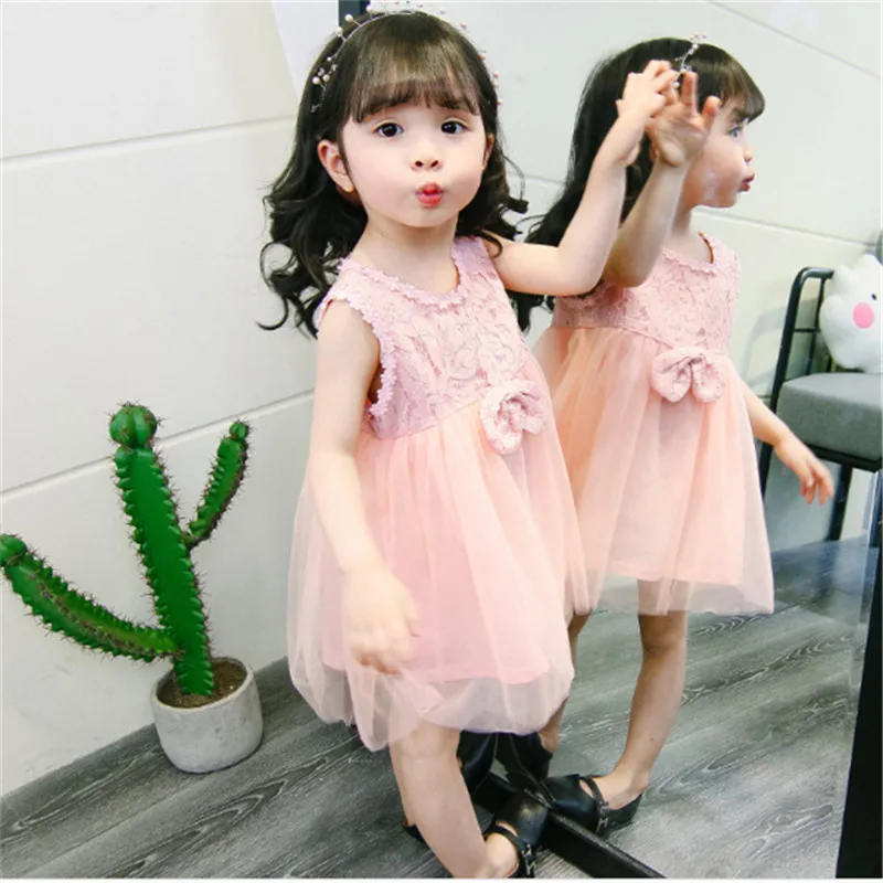 Baby Girls Dresses 1 Birthday Party Clothing Patchwork Kids Princess Dress For Sleeveless Vestidos 0-4 Yrs | Детская одежда и