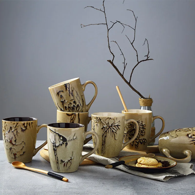 1 шт. кружки и чашки для кофе чая в китайском стиле|milk cup|cups and mugsceramic mug |