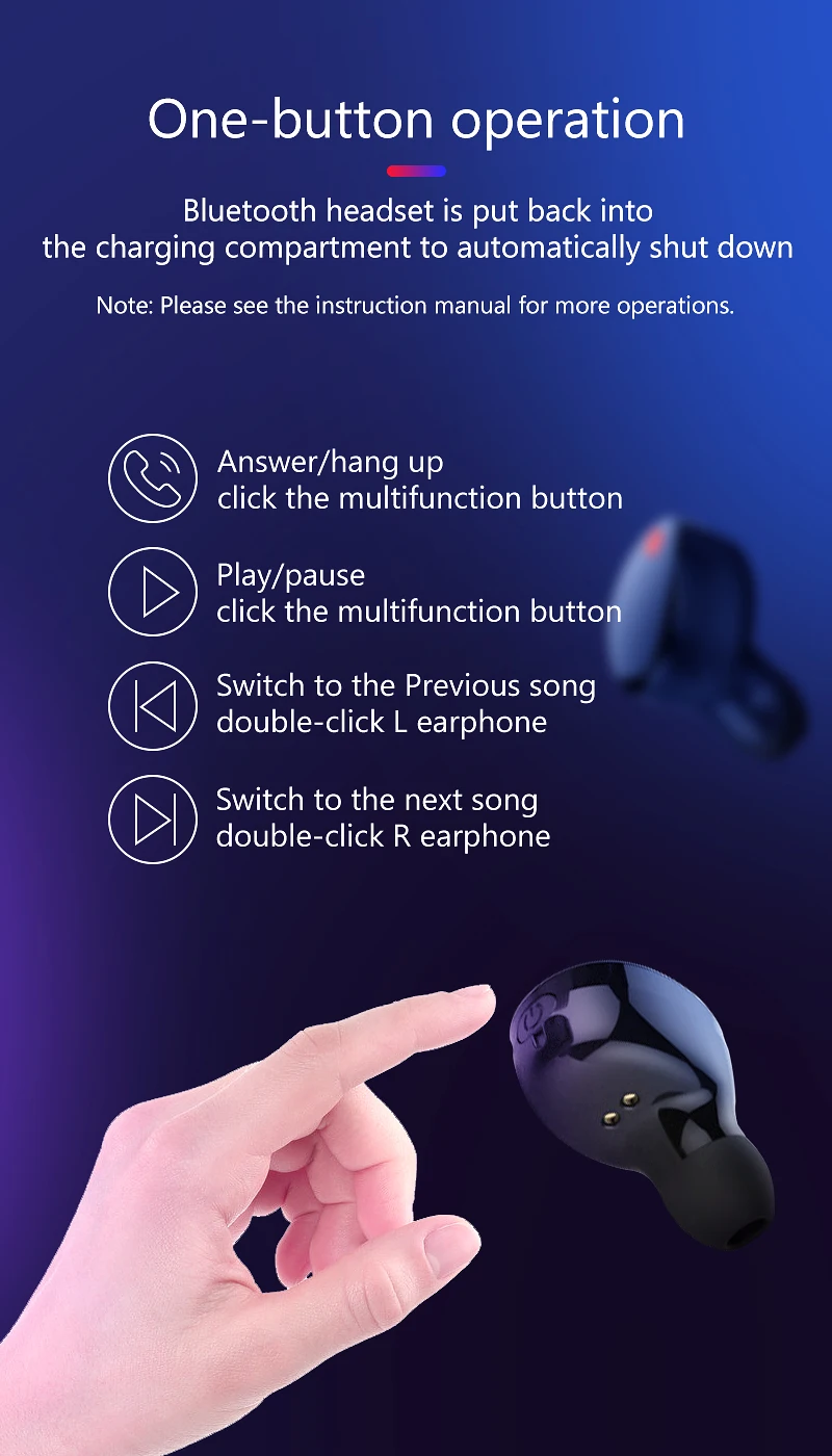 VVKing TWS беспроводные наушники Мини Bluetooth наушники бинауральная стереогарнитура поддержка микрофона HiFi мини спортивные наушники для бега