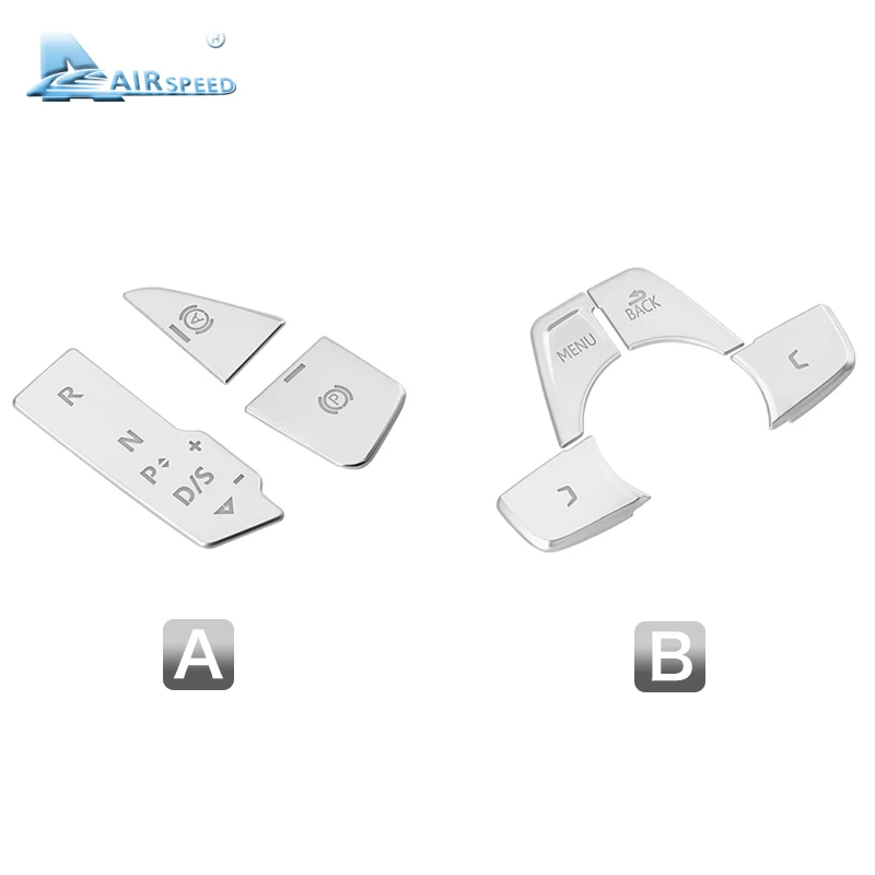 

Airspeed LHD for Audi A5 Accessories Audi A4L B9 Audi Button Sticker Interior Gear Shift Panel Multimedia Button Decor Stickers