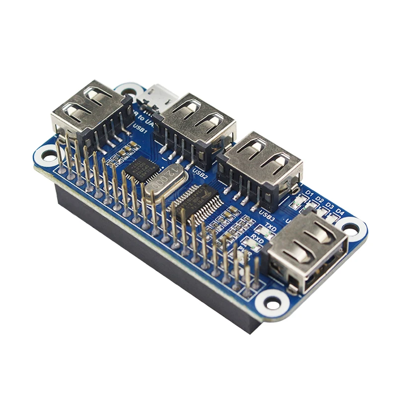Raspberry Pi 4B usb хаб шляпа плата расширения 4 Порты USB UART для последовательного отладки