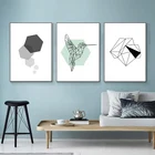 Скандинавская версия, геометрический Woodpecker, птица, холст, живопись, Постер, абстрактная Настенная картина, современный декор для гостиной и дома