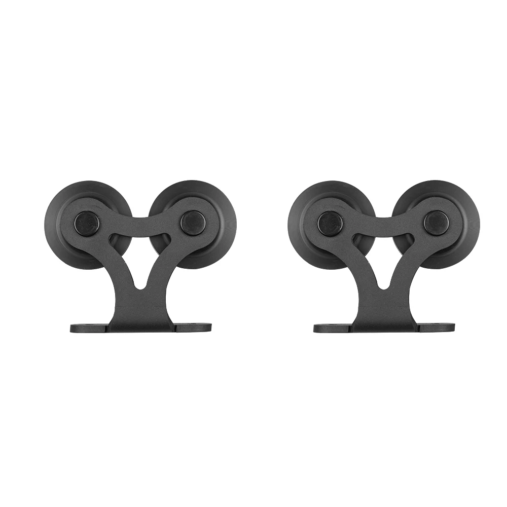 LWZH американский стиль Черное стальное оборудование для раздвижной двери сарая