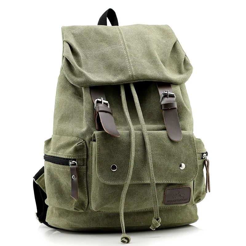 Мужской повседневный рюкзак высокого качества Холщовый женский дорожный для