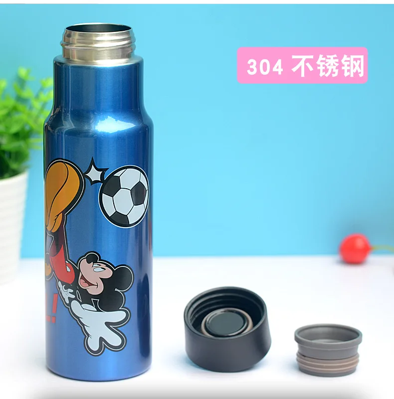 Дисней Микки Минни мультфильм маленький рот кружка с аниме рисунком вакуум 304 аустенитный термос из нержавеющей стали асимметрия чашка 400 мл