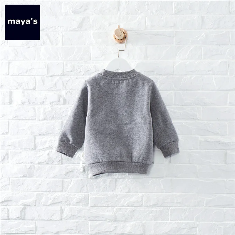 Mayas/модные хлопковые зимние толстовки с принтом для мальчиков Новые базовые