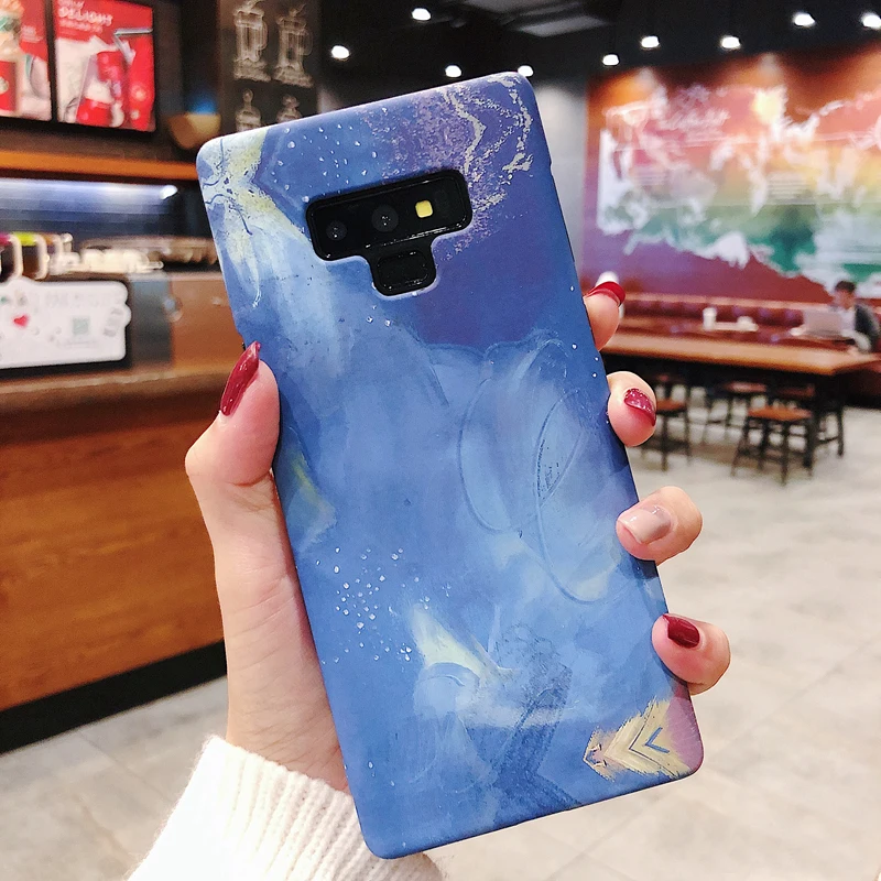 YHBBCASES для Samsung S10 S8 S9 Plus чехлы Note 10 8 9 цветные телефонов с рисунком мечтательного