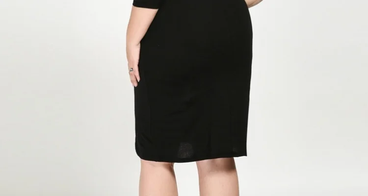 TUHAO, лето, 4XL, 5XL, 6XL размера плюс, Женские Элегантные платья с сетчатыми рукавами, большой размер, элегантное черное офисное вечернее платье, RL