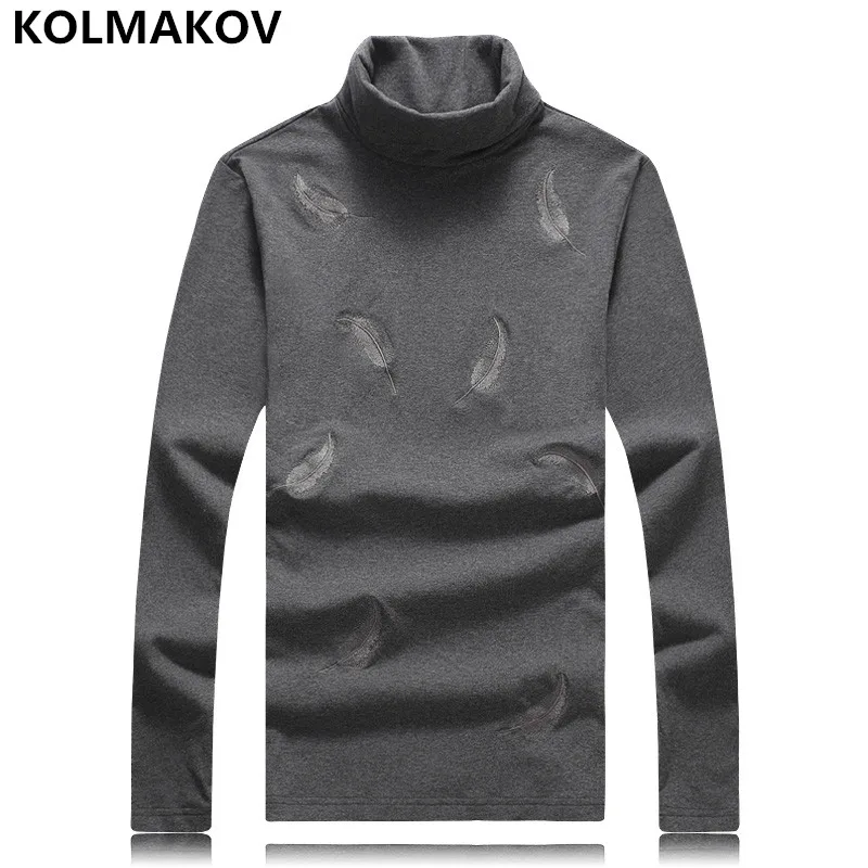 

New Brand Men's T-Shirts Mens Shirt long Sleeve autumn winter tights Tees turtleneck tops pullovers shirts plus size M-5XL tees