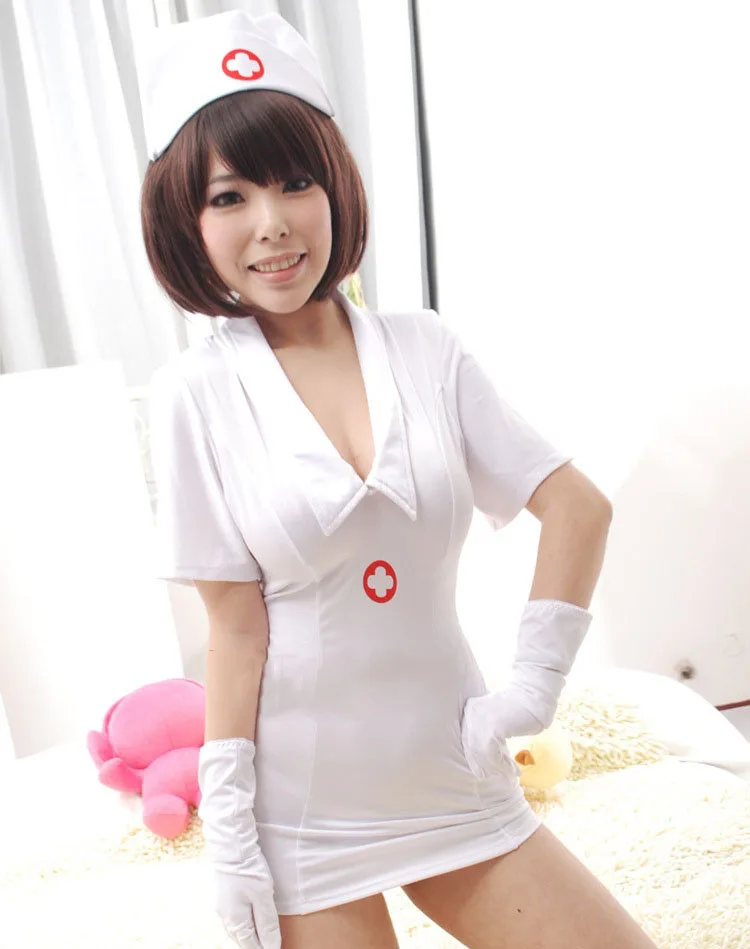 Горячее сексуальное медсестренное платье для ролевых игр в костюмах и соблазнительных костюмах для взрослых любовников.