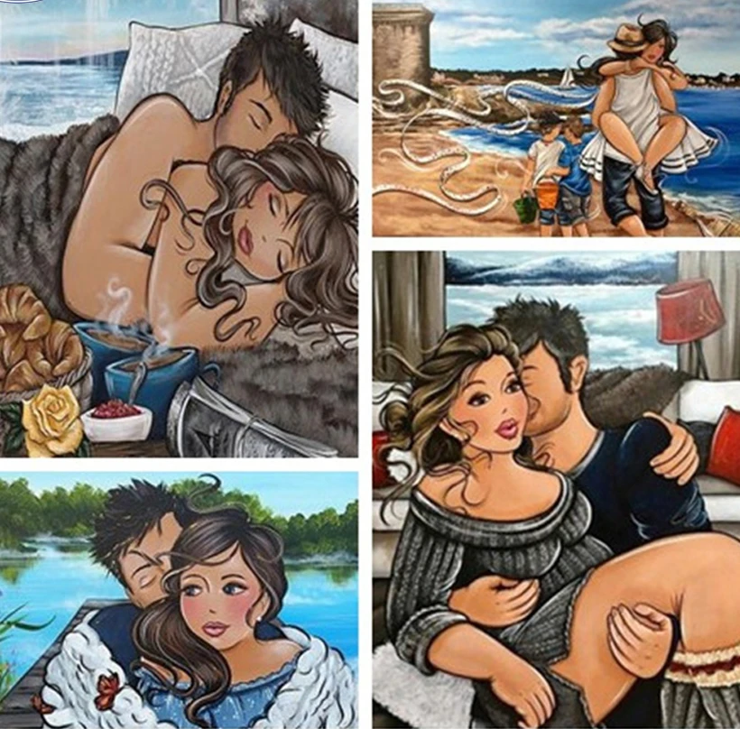 Алмазная 5d-картина полная/круглая вышивка крестиком полная леди мозаика для пар