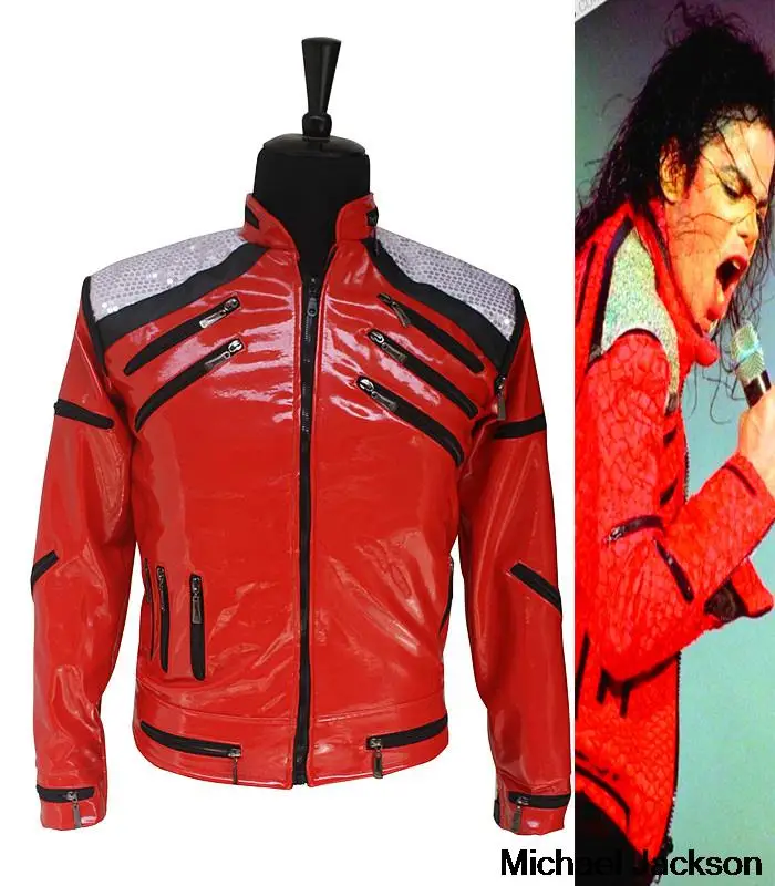 MV Jacket Лидер продаж, куртка в стиле панк на Красной молнии с Майклом Джексоном, MJ Beat It, Повседневная модная стильная куртка в американском стиле, имитация верхней одежды, 3 цвета - Цвет: MV Jacket