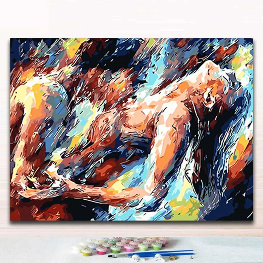 

colorings paints By Numbers diy colorful abstract figure paintings coloring by numbers modular painting handwork for hoom decor