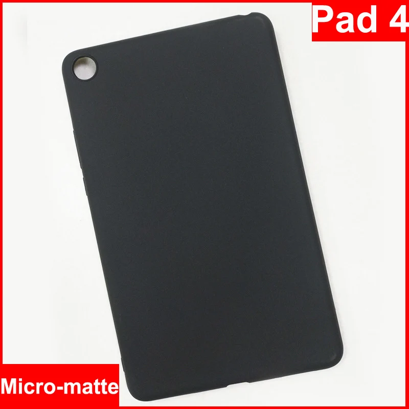 Черный чехол для xiaomi mi Pad 4 задняя крышка мягкие силиконовые чехлы Pad4 miPad Защитные