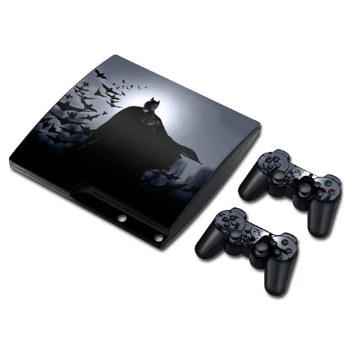 DC Бэтмен Джокер Харли Квинн Кожа Наклейка для PS3 Slim playstation 3 консоли и контроллеры для PS3 скины наклейки Винил - Цвет: 3126