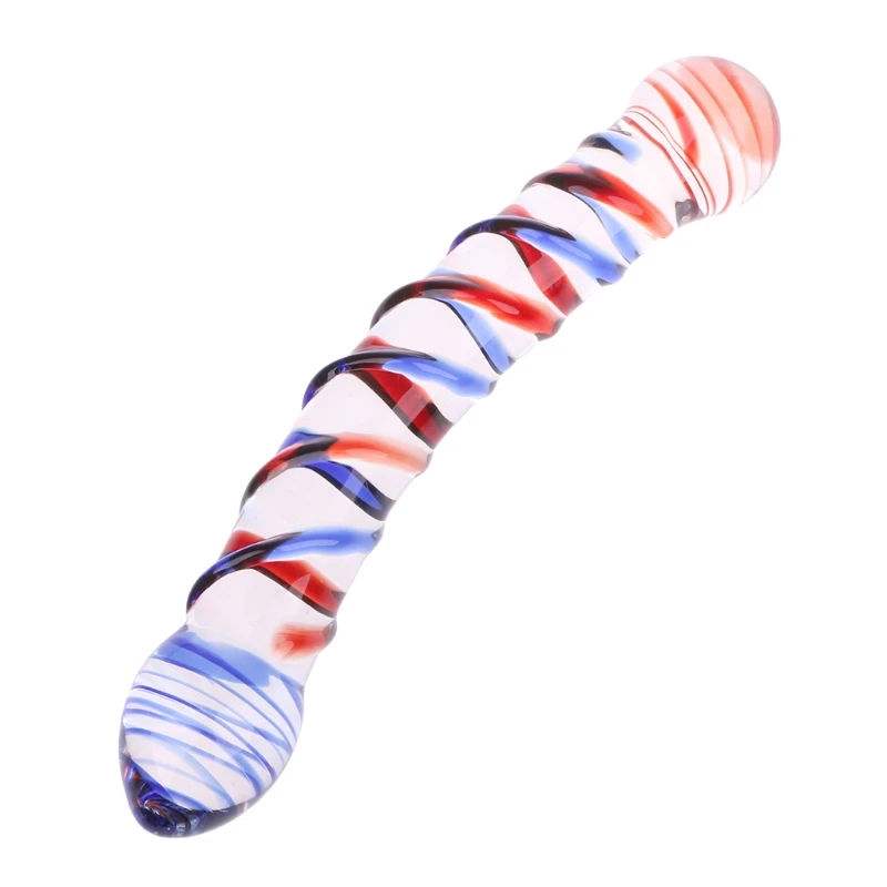 Секс игрушки deldo для женщин стеклянный фаллоимитатор Pyrex большой двойной
