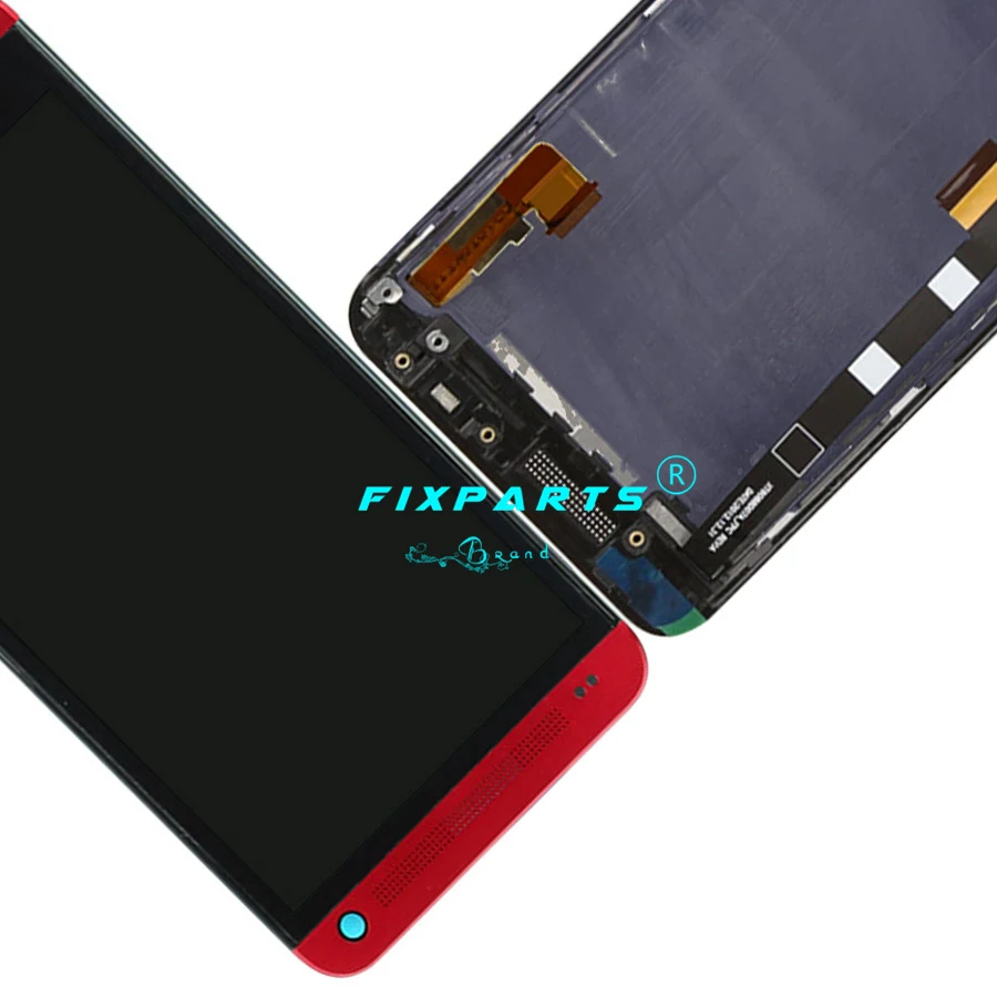 ЖК-экран для HTC One M7 LCD с сенсорным экраном дигитайзер Полная сборка + рамка