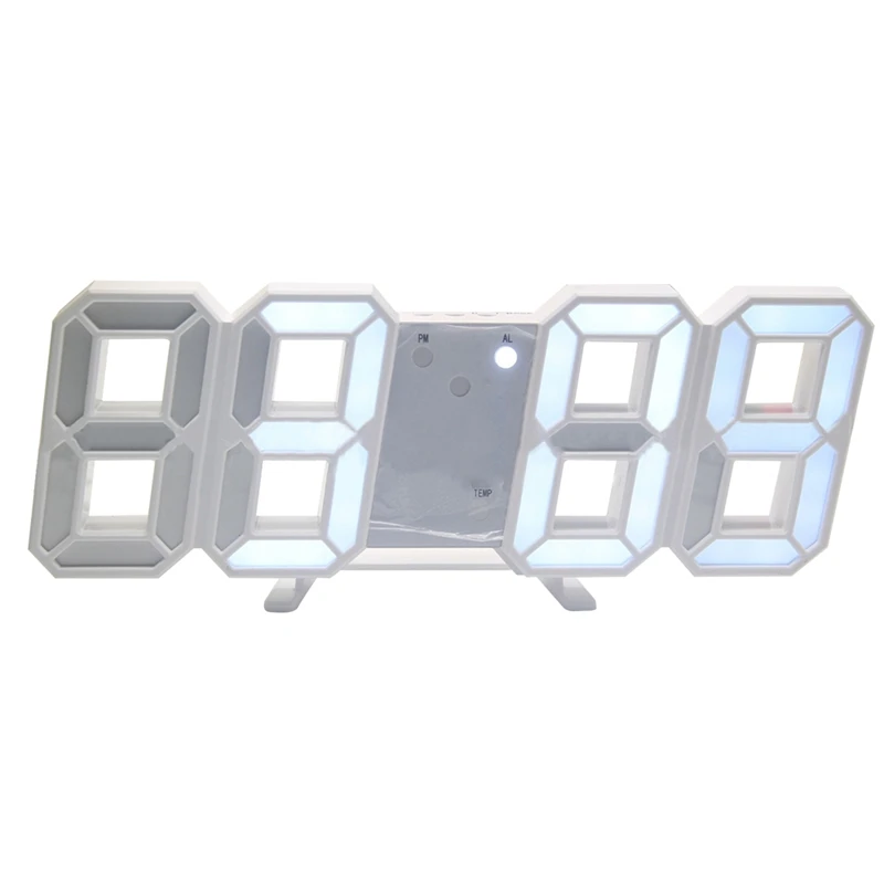 3D LED настенные часы Современный цифровой Настольный будильник ночник Saat для дома