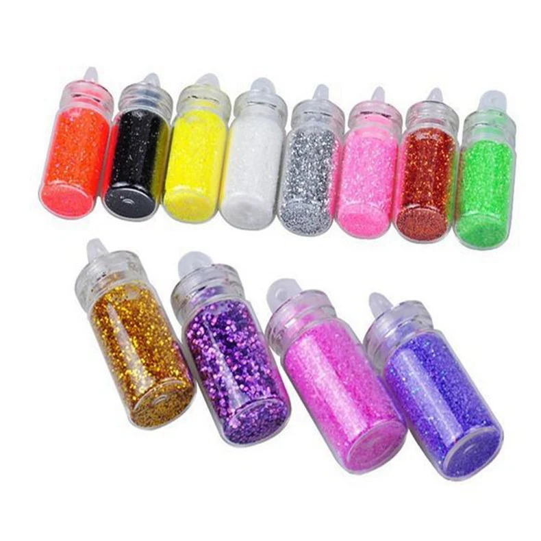 12 Colors 3 Biutee, 24 цвета, блестящие, дизайн ногтей, набор с блестками, акриловые УФ-ногти, порошок, пылезащитный наконечник, 3D, сделай сам, лак для ногтей, украшения, красота - Цвет: 12 Colors 3