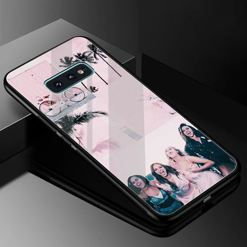 Чехол из закаленного стекла little mix для Samsung Galaxy A10 A20 A30 A40 A50 A60 A70 S7 Edge S8 S9 Plus Note 8 9 S10 |