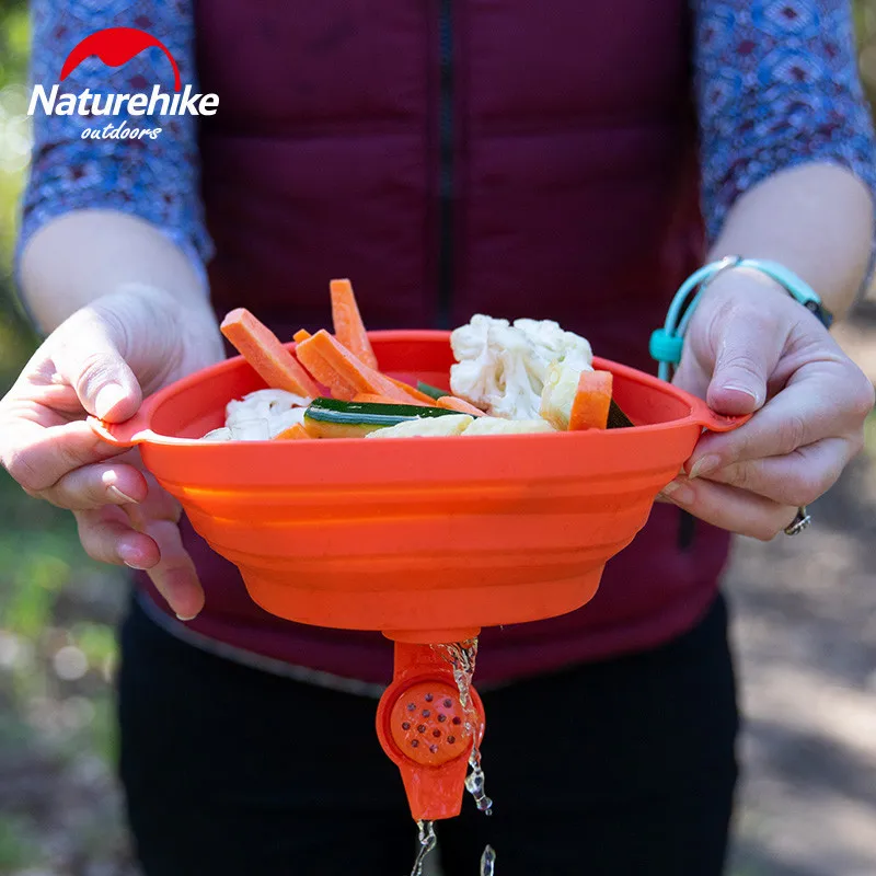 Naturehike кемпинг складной свистящий горшок 1.6л Сверхлегкий портативный силикагель