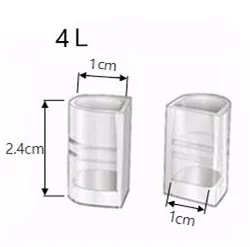Size 4L Пластиковый протектор на высоком каблуке для обуви защита на каблуке для женской обуви Пластиковые протекторы на каблуке для латинских танцев - Цвет: Size 4L