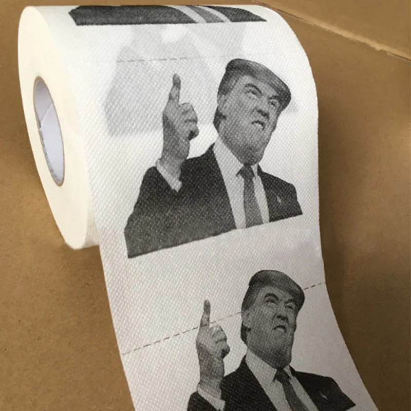 

Рулон смешной туалетной бумаги с изображением Дональда Трампа, 1 шт., 100 г