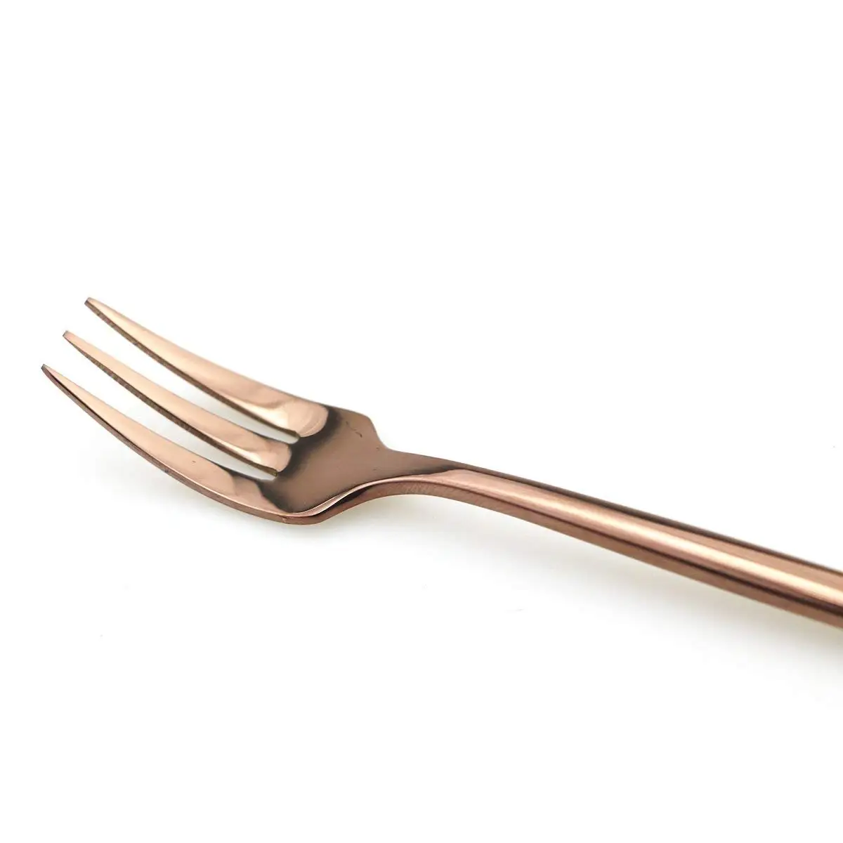 Блестящая Роскошная зеркальная посуда из нержавеющей стали 18/10 розового золота 4