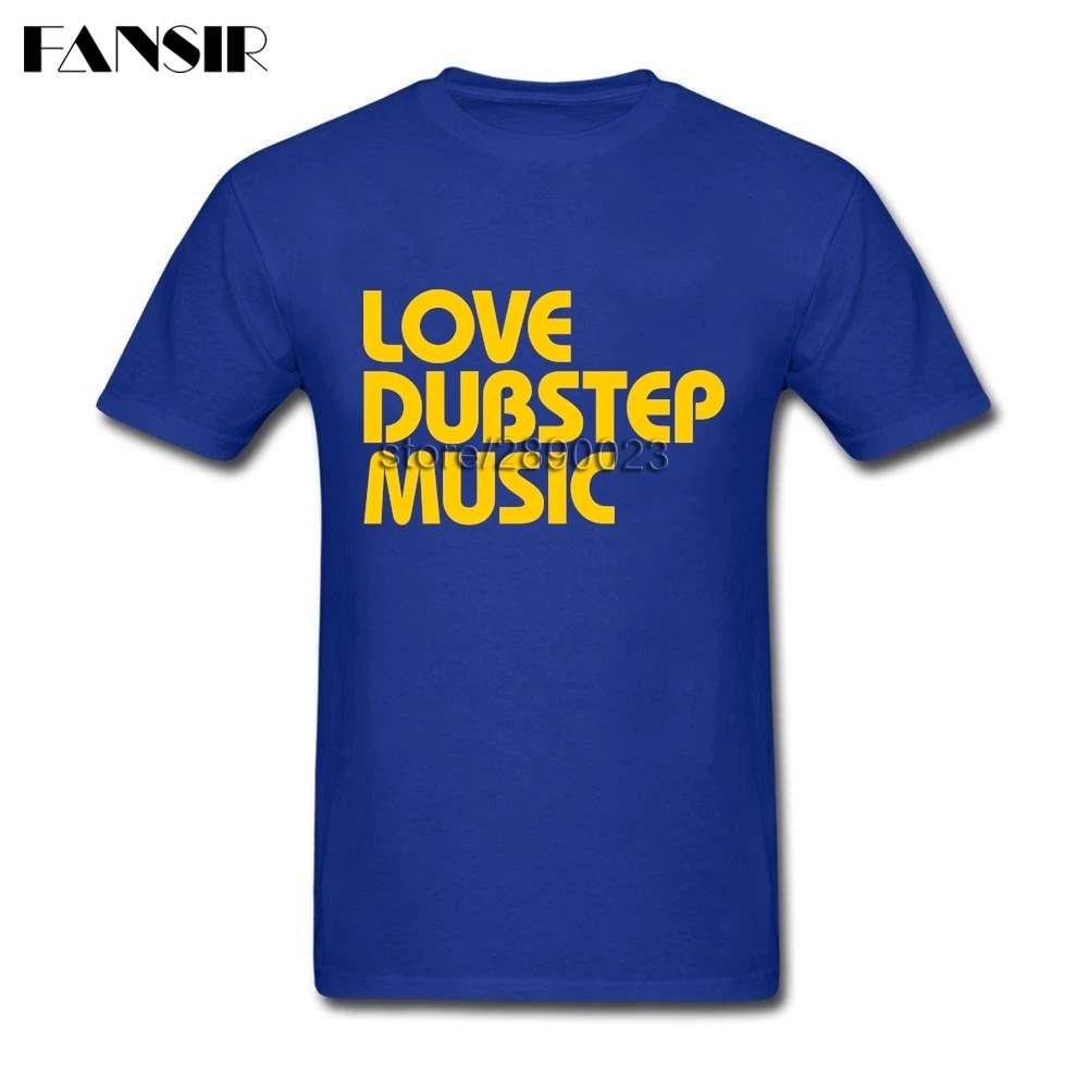 2020 Новые Любовь Dubstep музыка футболка Homme пользовательские хлопок короткий рукав с