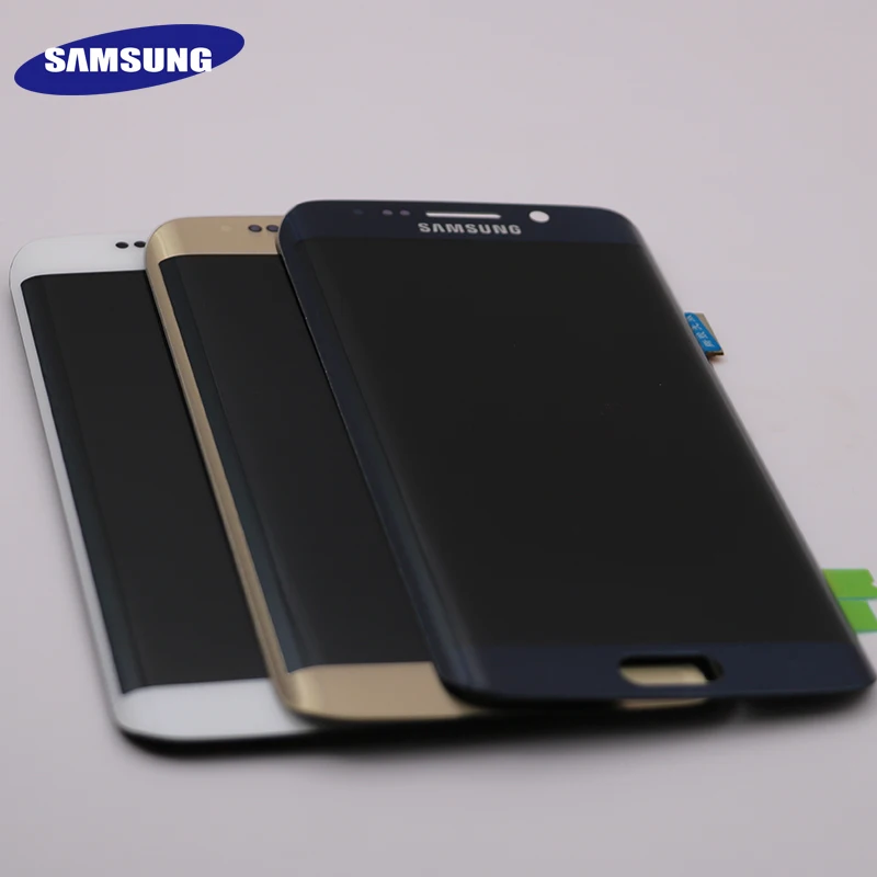 5,1 ''Супер AMOLED дисплей для SAMSUNG Galaxy S6 edge lcd+ рамка G925 G925I G925F сенсорный экран дигитайзер+ Сервисный пакет