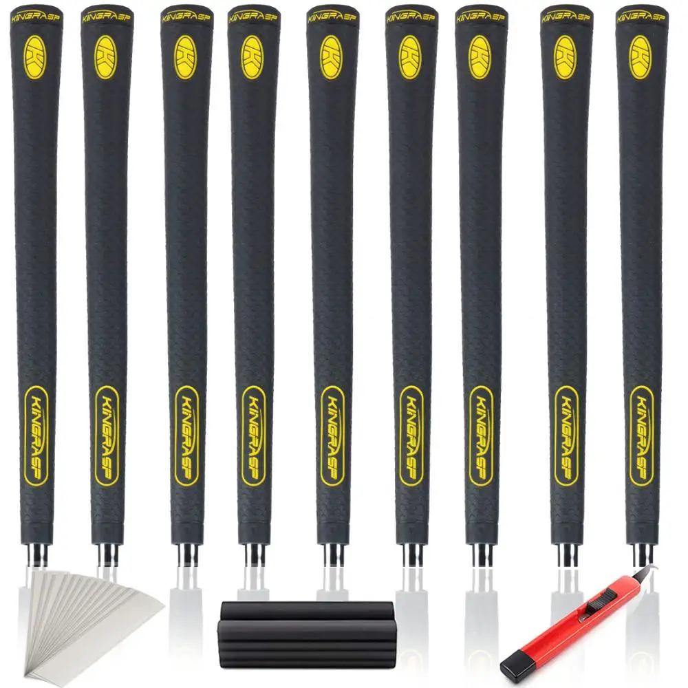 Black yellow Midsiz KINGRASP golf grip 9/bag The golf medium grip доступен в разные цвета. Может использоваться как для мужчин, так и для женщин - Цвет: Black yellow Midsiz