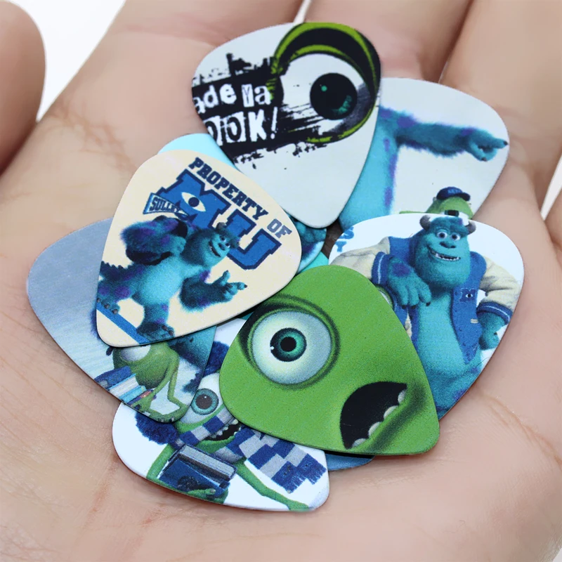 

Zonael 10pcs 0.71mm University And Vegetables High Quality Two Side Earring Pick Design Guitar Accessries Guitar Picks 1S1-14