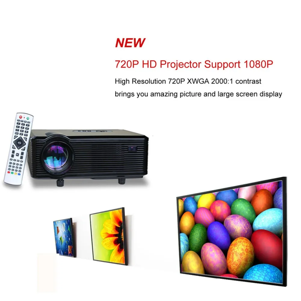 70% CL720D проектор 3000 люмен HD Домашний кинотеатр 720P поддержка 1080P HDMI/VGA/USB/AV/DTV проектор/проектор