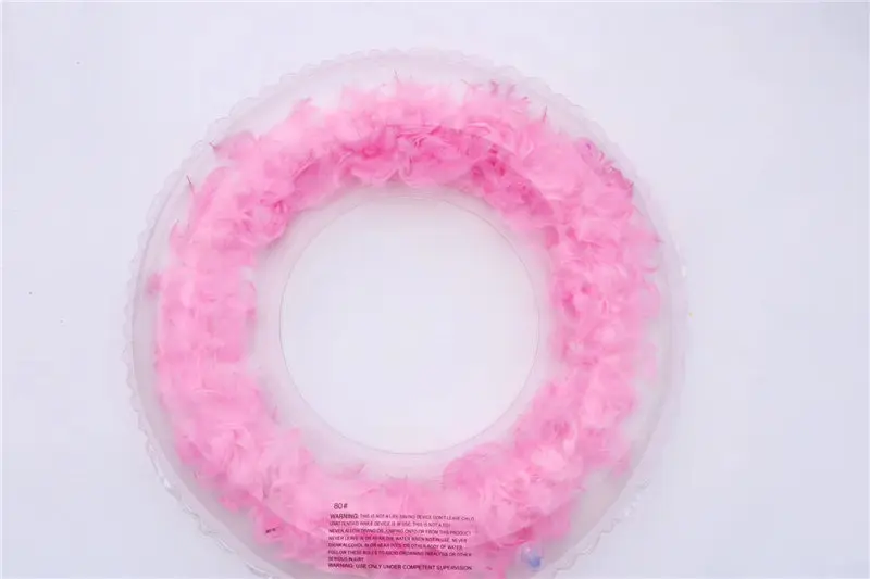 60cm Pink Inflatable Shiny Pool Float Heart Swimming Ring Shining Love Circle Pool Ring Swimming Float Heart Tube Swim Ring Pool Toy - Цвет: 60cm Pink