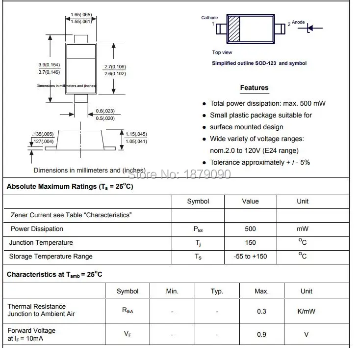 Бесплатная доставка BZT52C13 BZT52C15 BZT52C16 BZT52C18 BZT52C20 13 в 15 16 18 20 500 МВт/410 МВт Диод Зенера