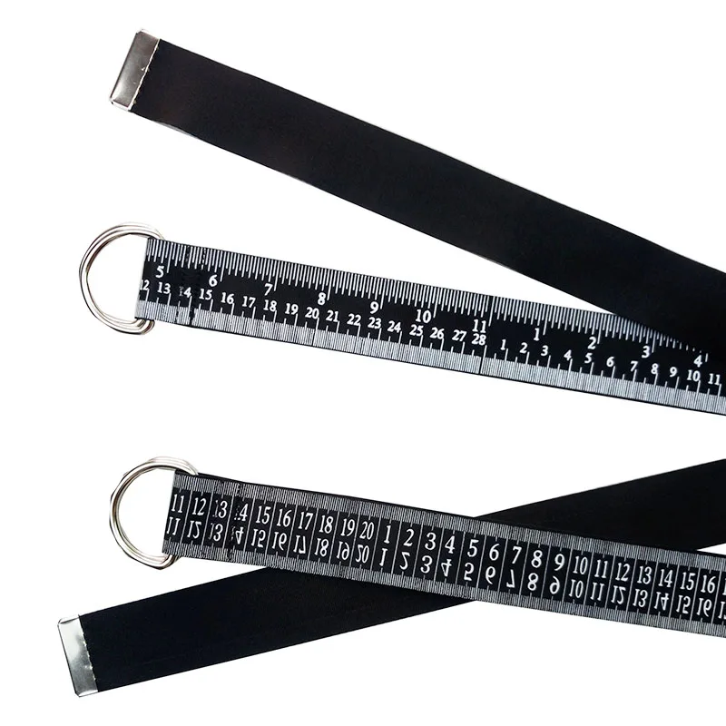 New double-loop buckle canvas Digital ruler printing simple measure gauge belt boys and girls general decoration | Дом и сад