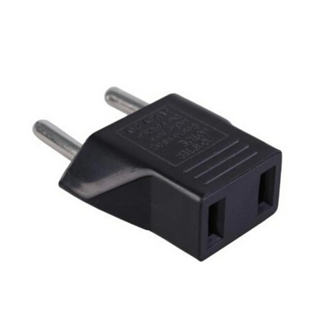 Black Universal Travel Power Plug Adapter EU EURO to US USA Adaptor Converter AC Connector | Электроника