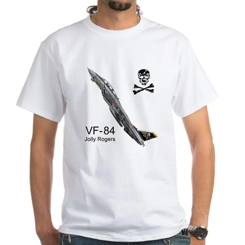 F-14 Tomcat Vf-84 веселый в виде буквы R 100% хлопковая футболка белая оптовая продажа 2019