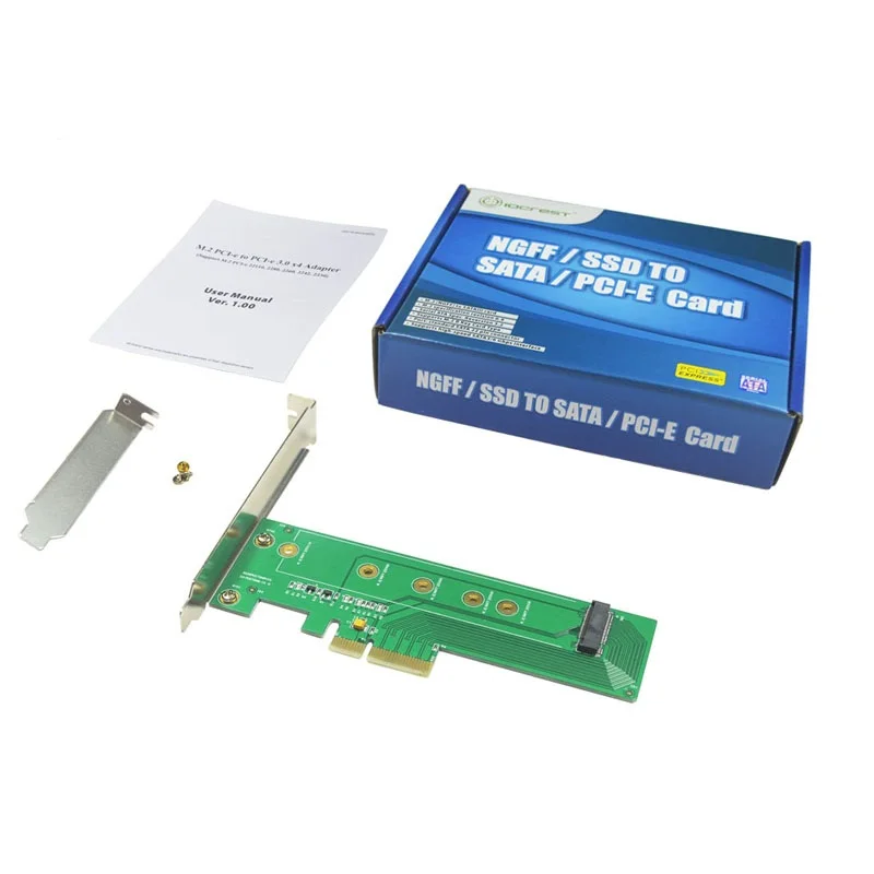 

M.2 ngff nvme M.2 PCIe to PCIe 3.0 x4 Adapter/M.2 NVMe SSD NGFF to PCIE X4 M Key ssd Adapter