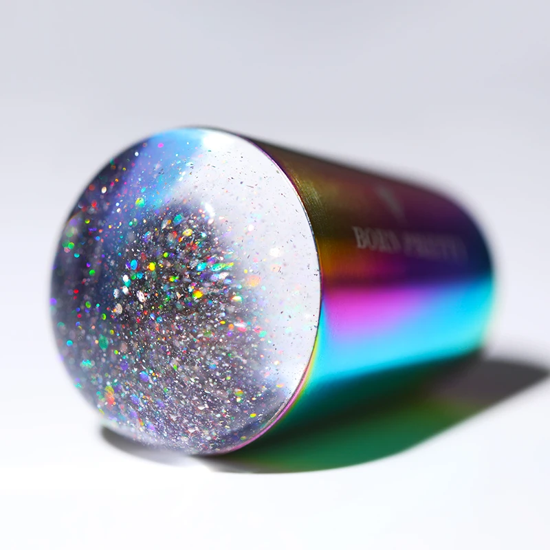 BORN PRETTYRainbow Силиконовые ногтей штампы для маникюра с цветными ручками партия