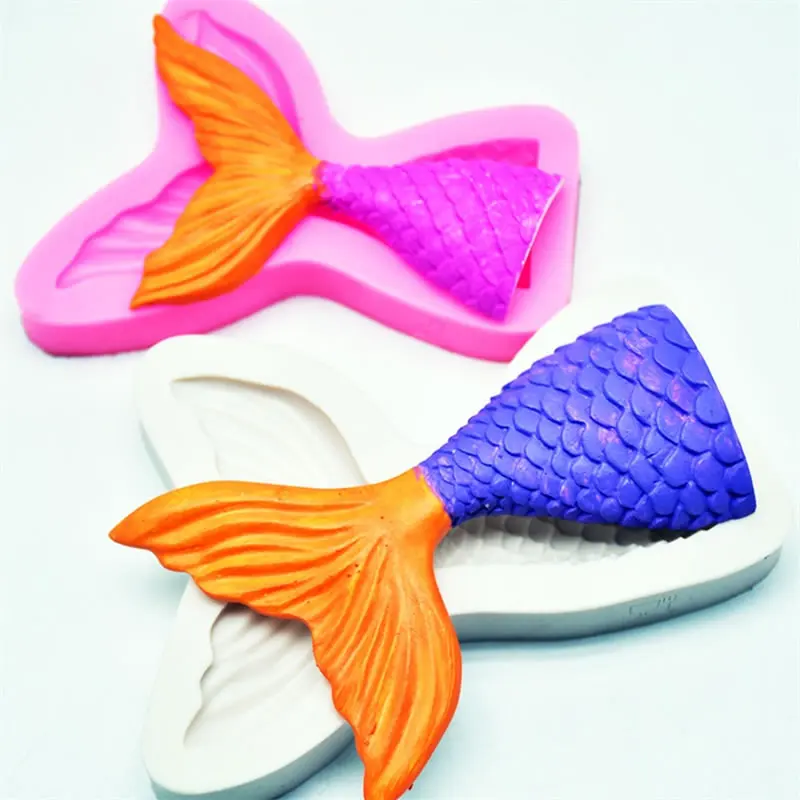 KMYC силиконовый одеяло хвост русалки пресс-формы торт с помадной глазурью поделки