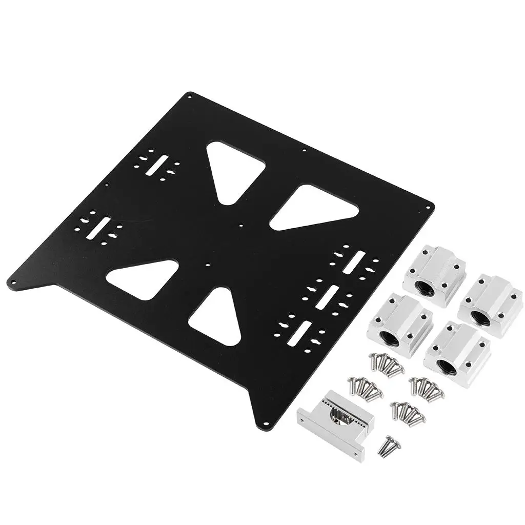 

Y Carriage V2 Hot Bed Support Plate with Aluminum SC8UU P8 Slider for Prusa i3 3D Printer