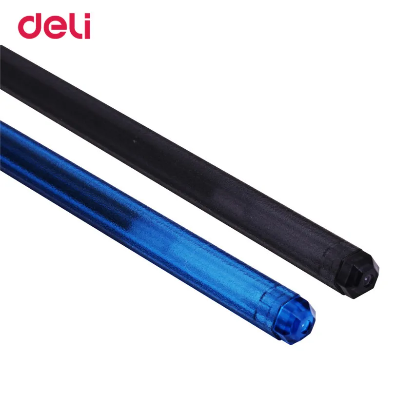 Deli A015 12 шт Канцелярские гелевые ручки ручка для офисов и школ 2 типа черный стакан для чернильных ручек магазин 0,38 мм гелевые чернила письменная ручка