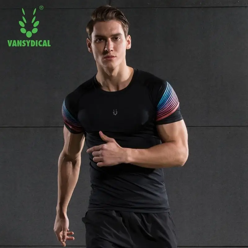 MBF72601 VANSYDICAL, мужская спортивная футболка, VME FIT, высокая растягивающаяся стильная уличная спортивная футболка, одежда - Цвет: MBF72601