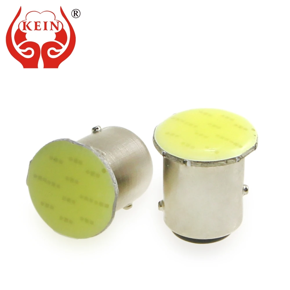 KEIN 10 шт. 1157 BAY15D P21/5 Вт p21w 1156 ba15s COB светодиодный светильник для автомобиля S25