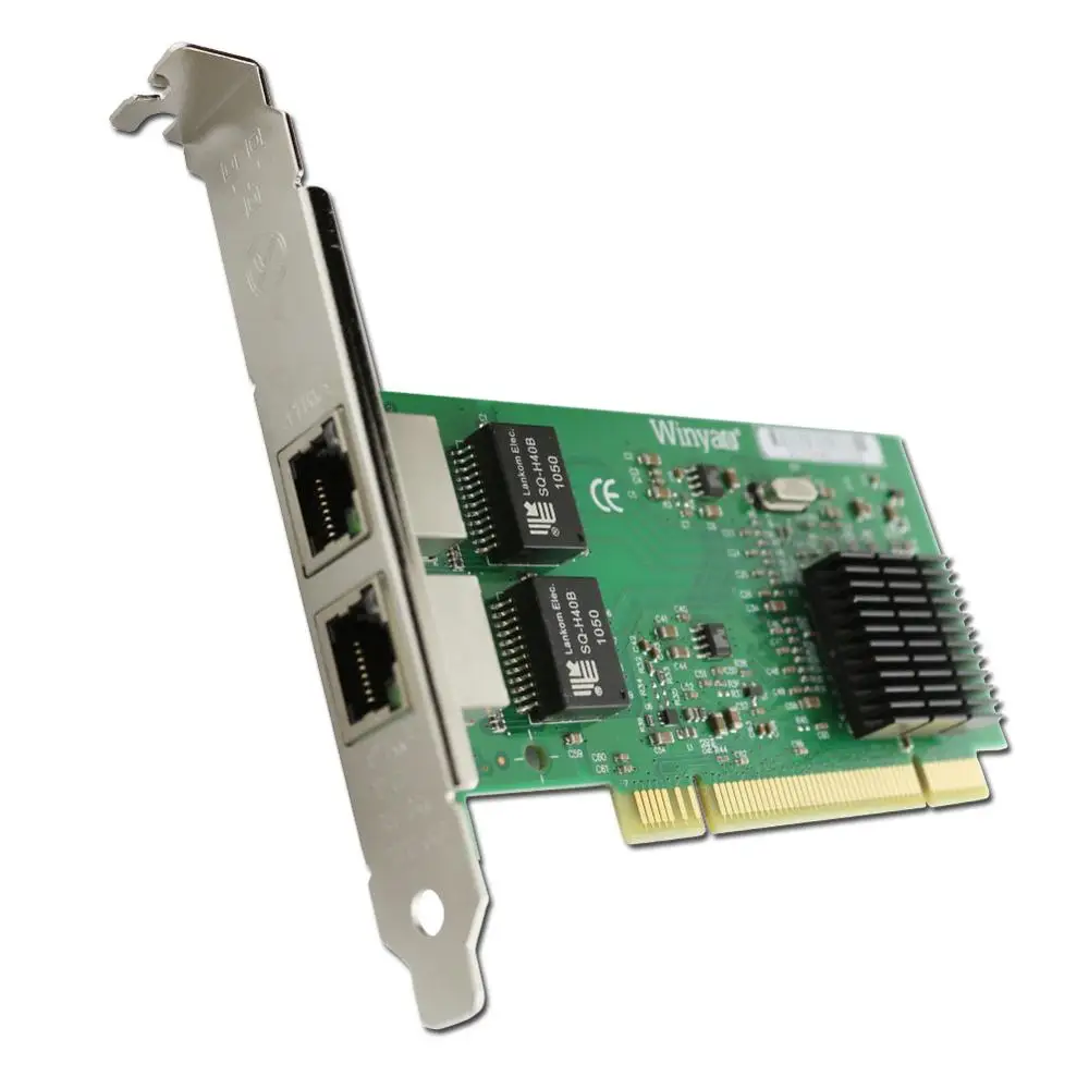 Winyao WY546T2 PCI двухпортовый гигабитный Ethernet сетевой адаптер карта PRO/1000 Мбит/с PWLA8492MT