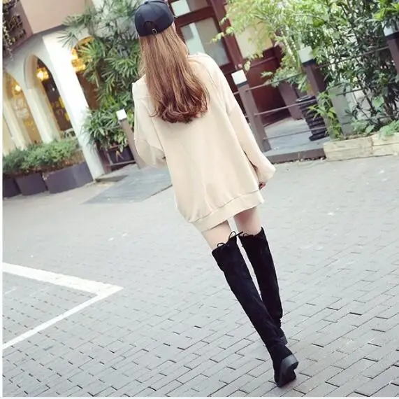 Женские бархатные сапоги выше колена черные до бедра размер 35-40 для осени и зимы |