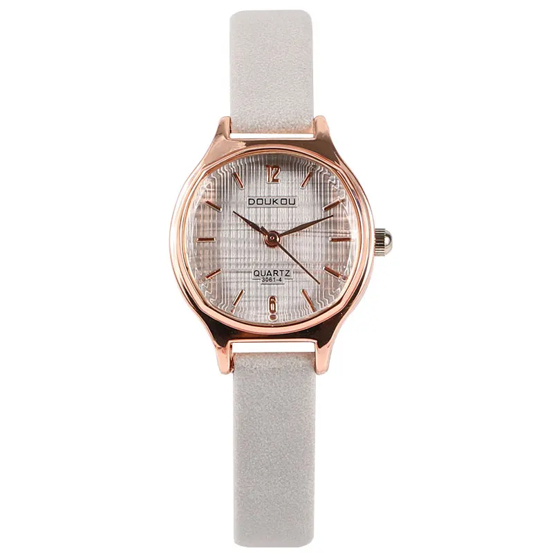 Женские мини-часы розовое золото с мелким циферблатом модные в простом стиле под