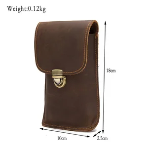 SZLHRSD Men's leather wallet bag Europe and America retro cover case for Caterpillar Cat S61 S60 S50 S41 S31 S30 S40 phone bag