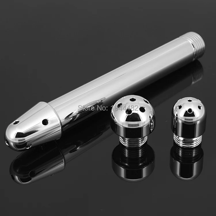 Металлическая Анальная пробка с промывкой металлическая секс игрушки для